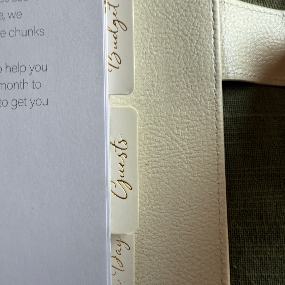 White & Gold Wedding Planner Bundle | Bride Engagement Gift Set - Picture 7 of 13